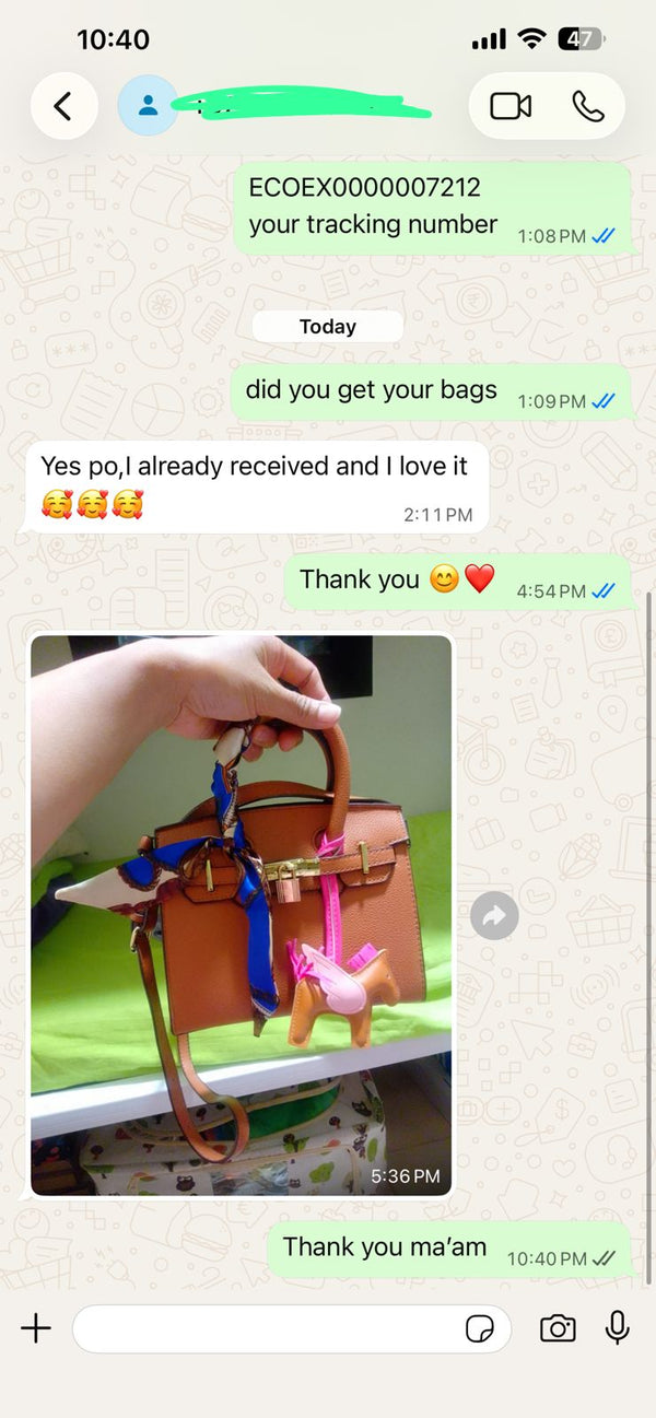 WhatsApp customer review