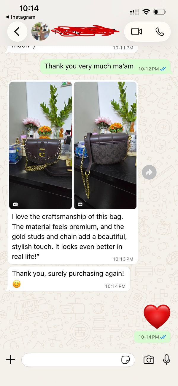 WhatsApp customer review
