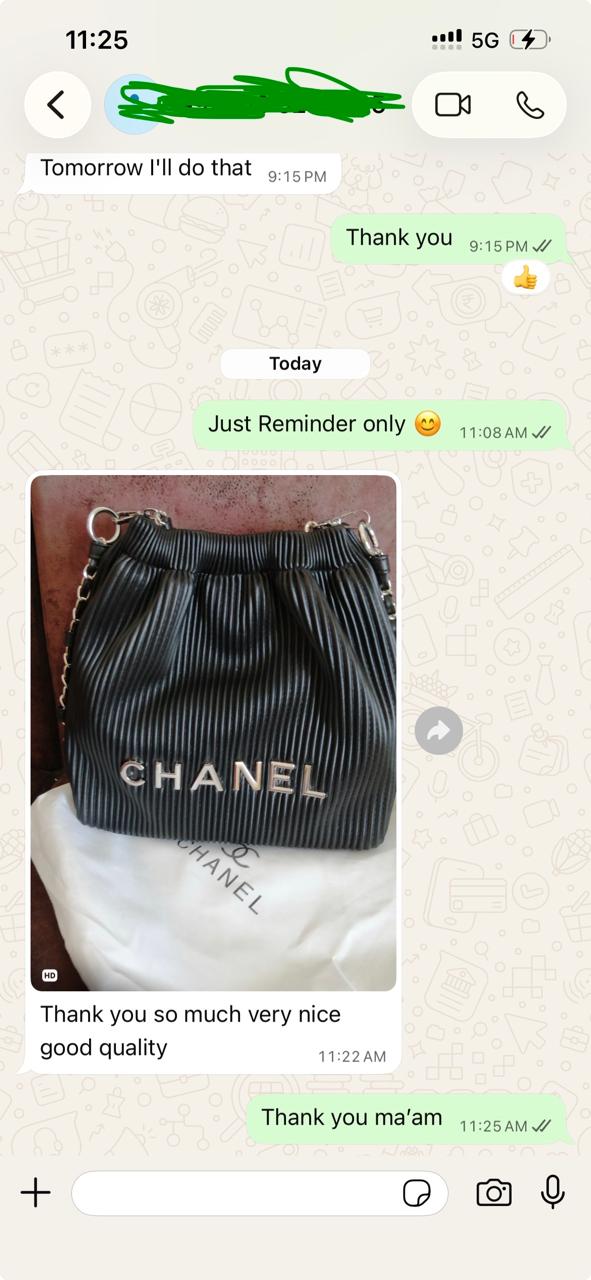 WhatsApp customer review